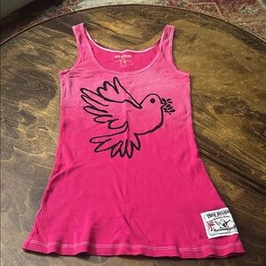 True Religion Pink Dove Sequined Tank L